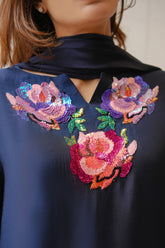 Roses - Navy Blue